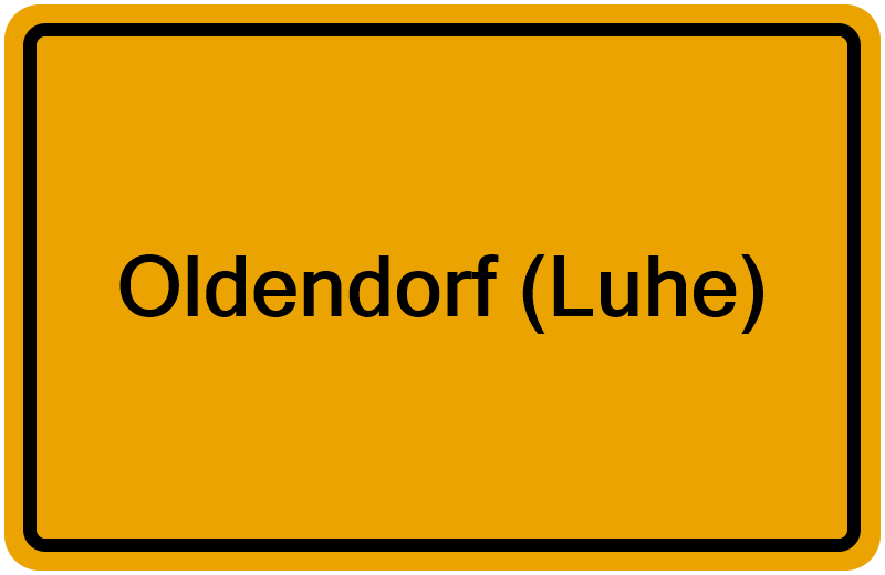 Handelsregisterauszug Oldendorf (Luhe)